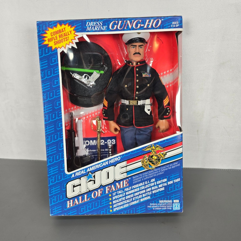 G.I. Joe Hall of Fame Gung-Ho Dress Marine 12" Figure 1992 Hasbro 6849 NOS Toy